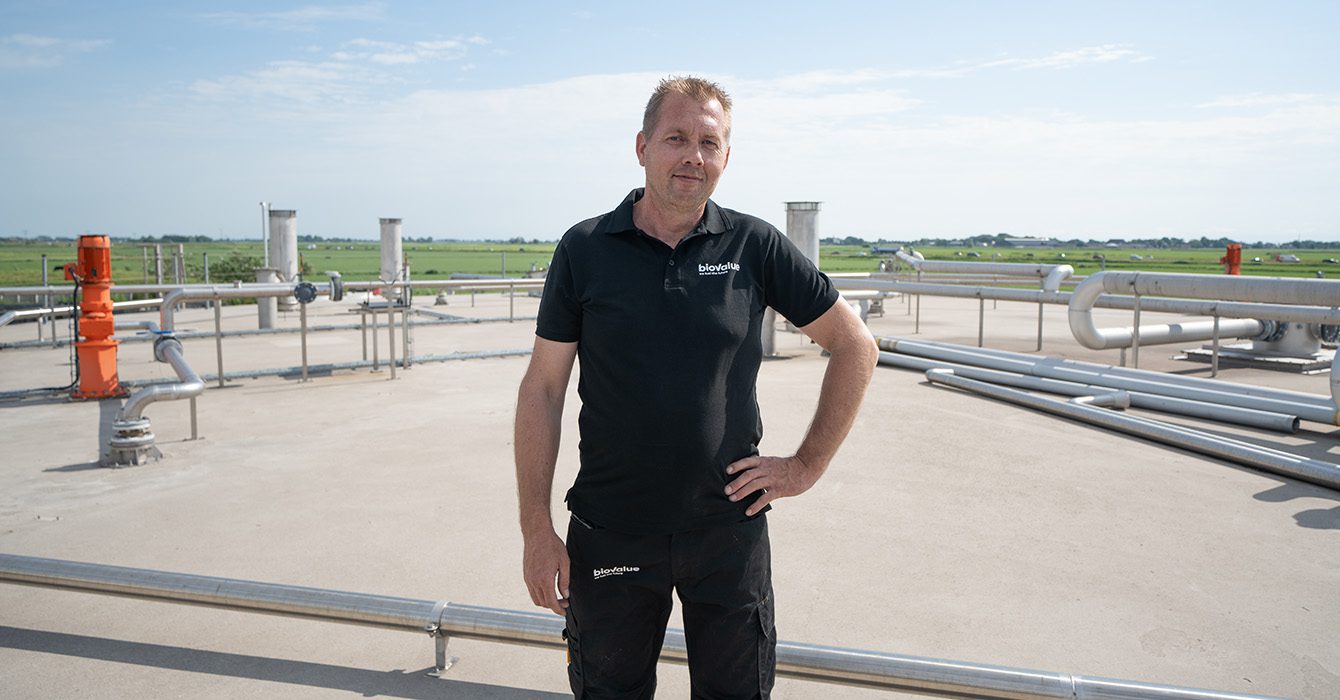 Plantmanager Op Dak Biogasinstallatie Leeuwarden