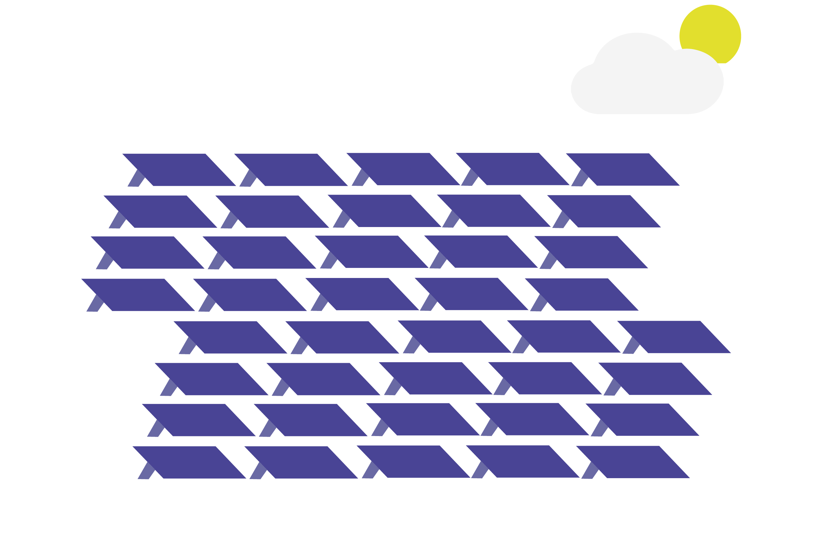 Zonnepanelen impact groen gas zonder achtergrond Illustratie zonnepanelen.